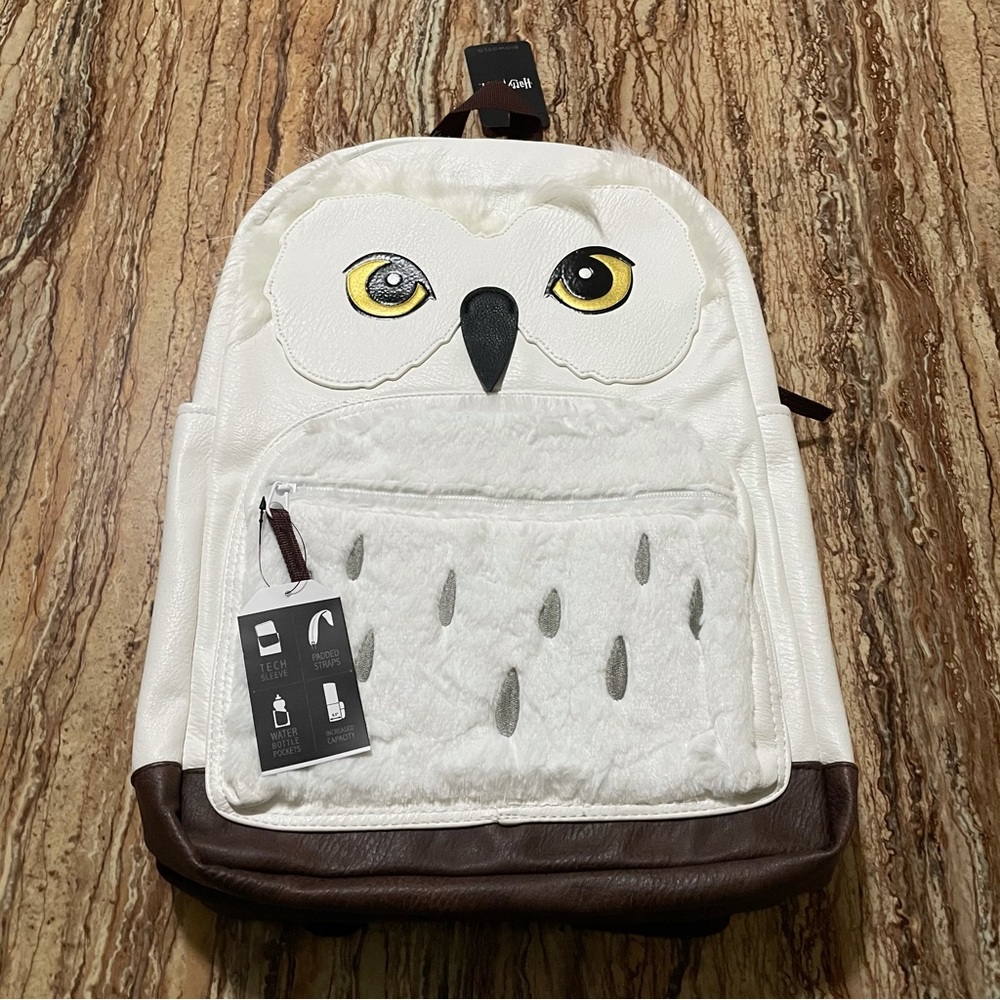 Harry Potter Hedwig White Backpack Bookbag